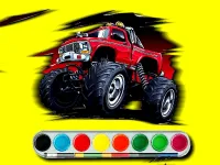 Monster Jeep Coloring image